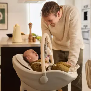 Стульчик для кормления 2 в 1 Kinderkraft Fini Up Beige (KHFINIUPBEG0000)