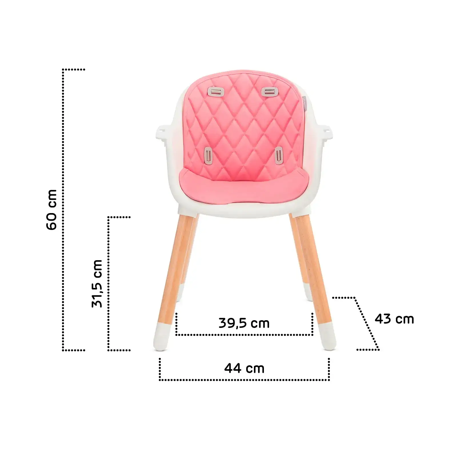 Стульчик для кормления Kinderkraft Sienna Pink (KKKSIENPNK0000)