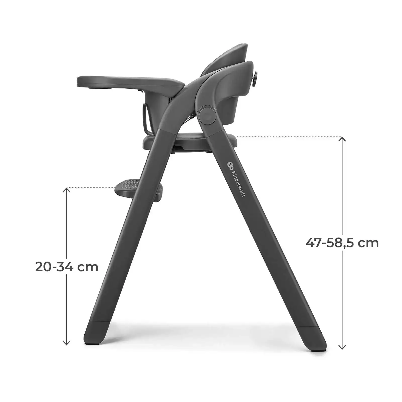 Стільчик для годування Kinderkraft Tino Grey (KHTINO00GRY0000)