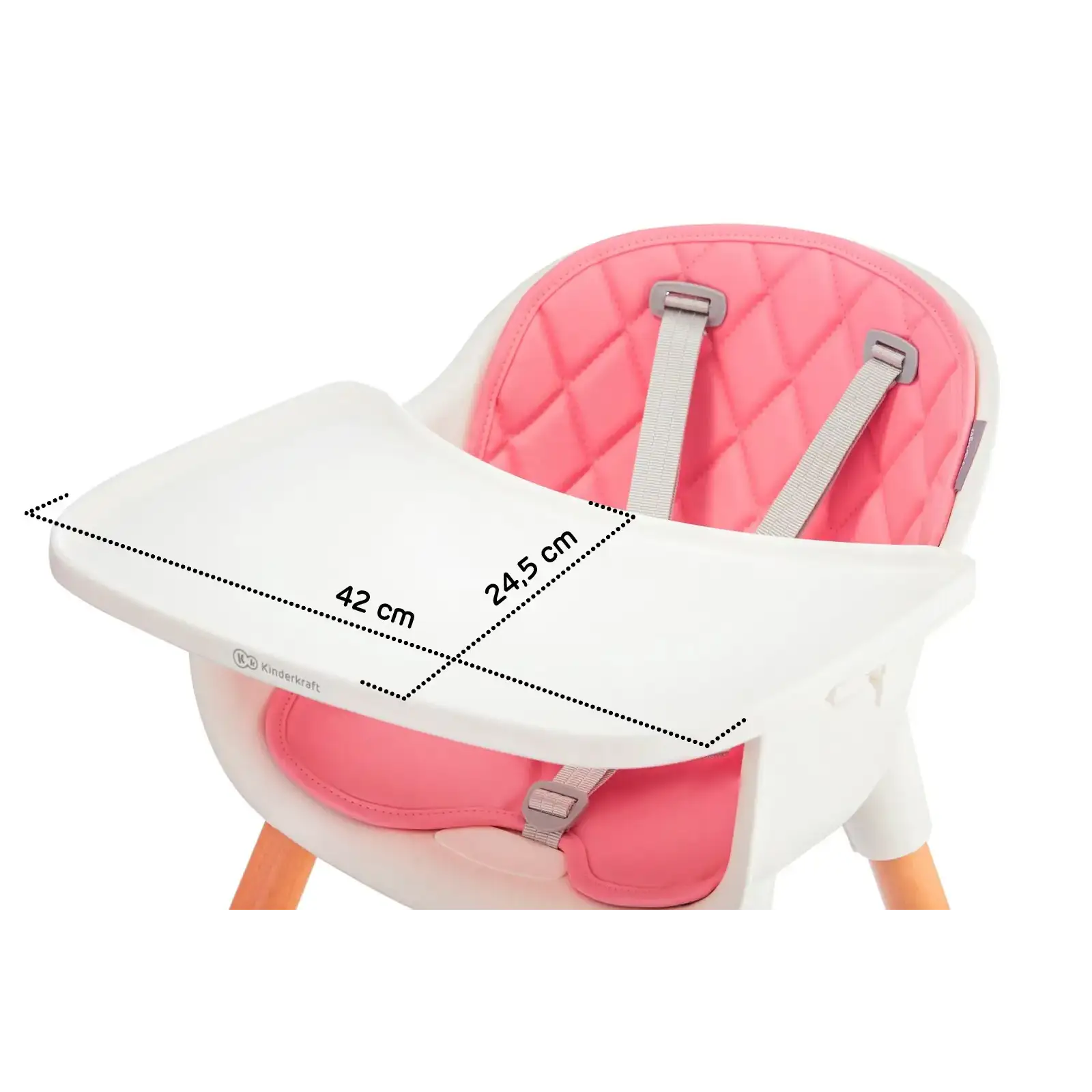 Стульчик для кормления Kinderkraft Sienna Pink (KKKSIENPNK0000)