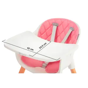 Стульчик для кормления Kinderkraft Sienna Pink (KKKSIENPNK0000)