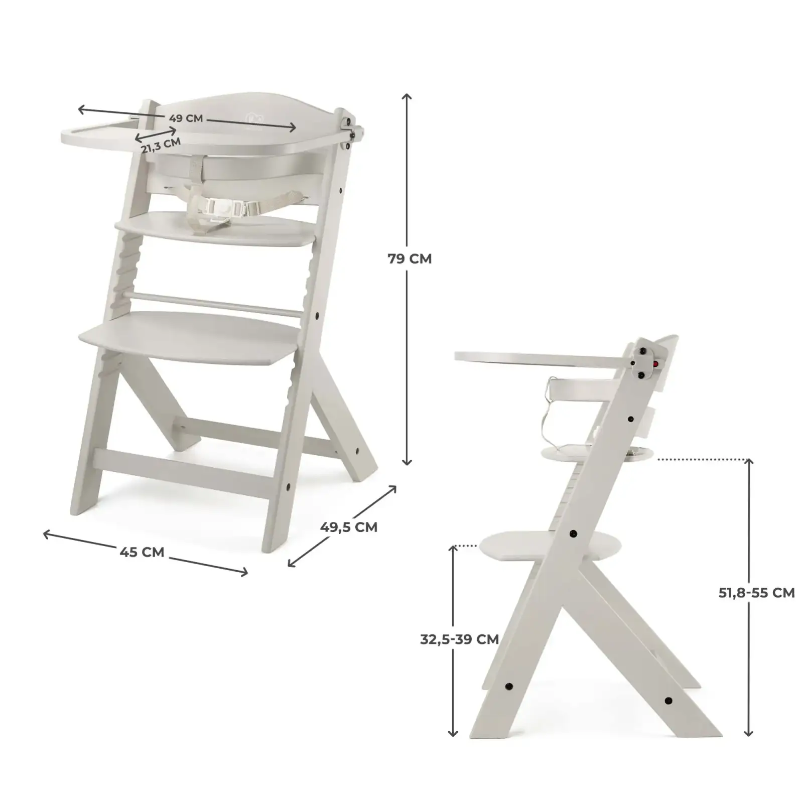Стульчик для кормления Kinderkraft Enock Beige (KKKENOCBEGF0000)