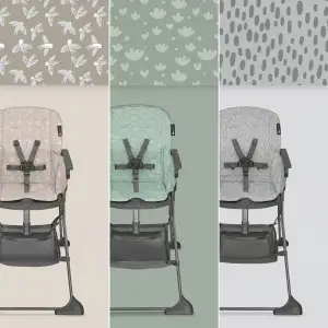 Стульчик для кормления Kinderkraft Foldee Spotty Grey (KHFOLD00GRY000N)