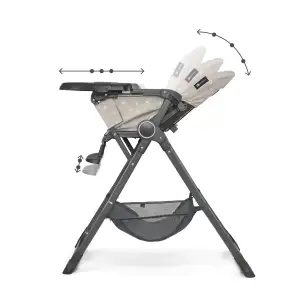Стульчик для кормления Kinderkraft Foldee Birdy Beige (KHFOLD00BEG000N)