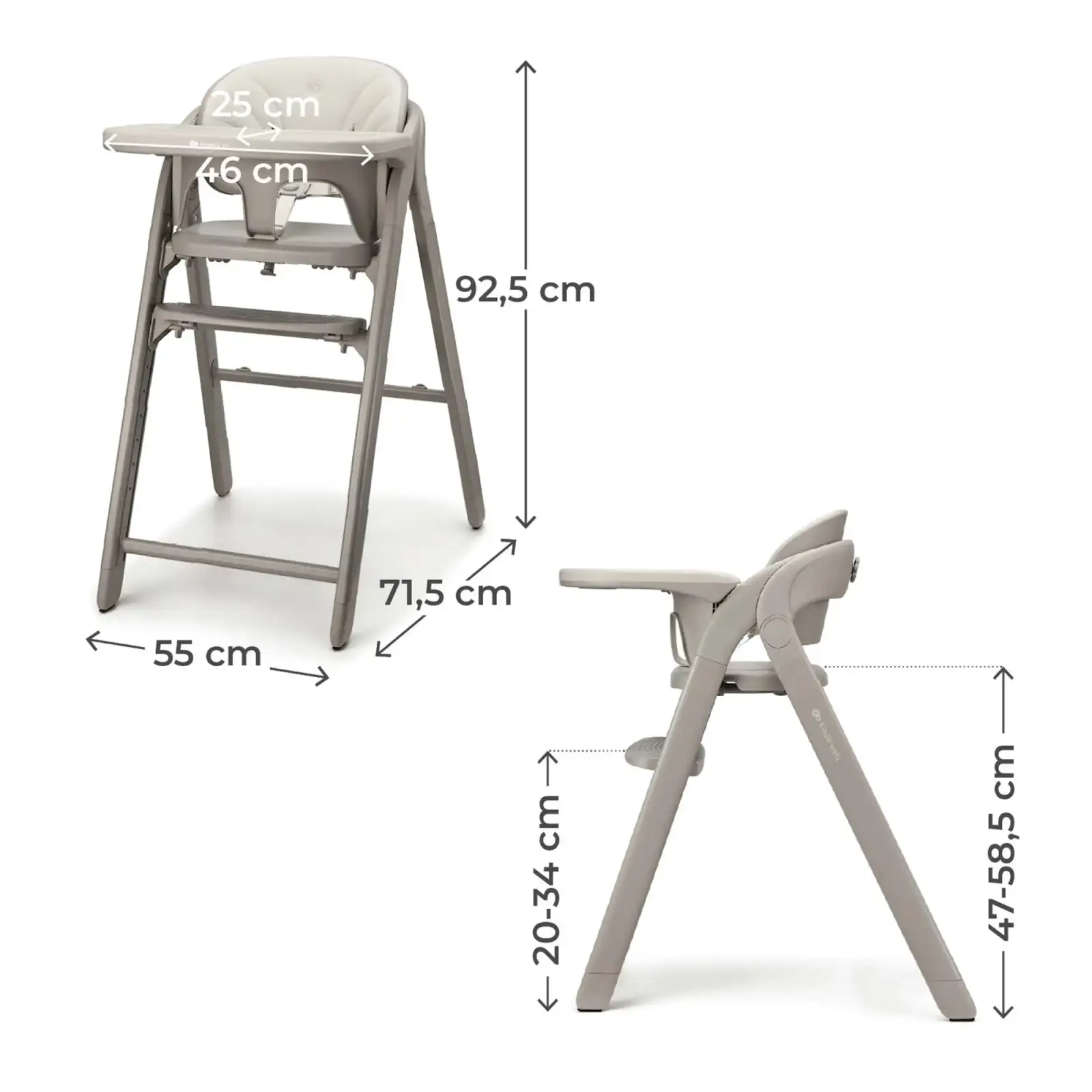 Стульчик для кормления Kinderkraft Tino Beige (KHTINO00BEG0000)