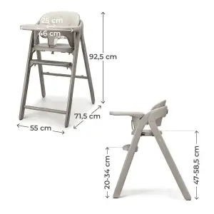 Стульчик для кормления Kinderkraft Tino Beige (KHTINO00BEG0000)