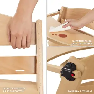 Стульчик для кормления Kinderkraft Enock Beige (KKKENOCBEGF0000)