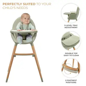 Стульчик для кормления 2 в 1 Kinderkraft Fini 2 Green (KHFINI02GRE0000)