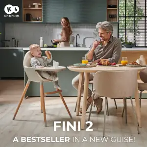 Стульчик для кормления 2 в 1 Kinderkraft Fini 2 Green (KHFINI02GRE0000)