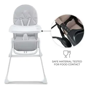 Стульчик для кормления Kinderkraft Binci Light Grey (KHBINC00LGR0000)