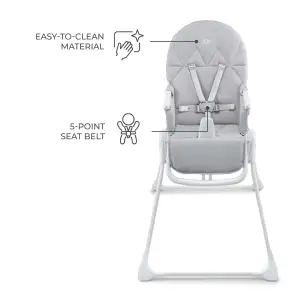 Стульчик для кормления Kinderkraft Binci Light Grey (KHBINC00LGR0000)