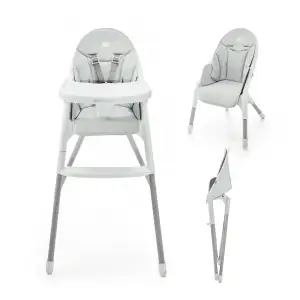 Стульчик для кормления Kinderkraft Dinnly Grey (KHDINN00LGR0000)