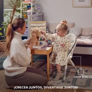 Стульчик для кормления Kinderkraft Dinnly Grey (KHDINN00LGR0000)