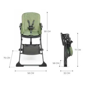 Стільчик для годування Kinderkraft Foldee Green (KHFOLD00GRE0000)