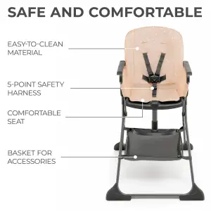 Стульчик для кормления Kinderkraft Foldee Pink (KHFOLD00PNK0000)