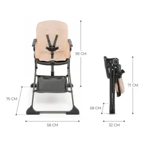 Стульчик для кормления Kinderkraft Foldee Pink (KHFOLD00PNK0000)