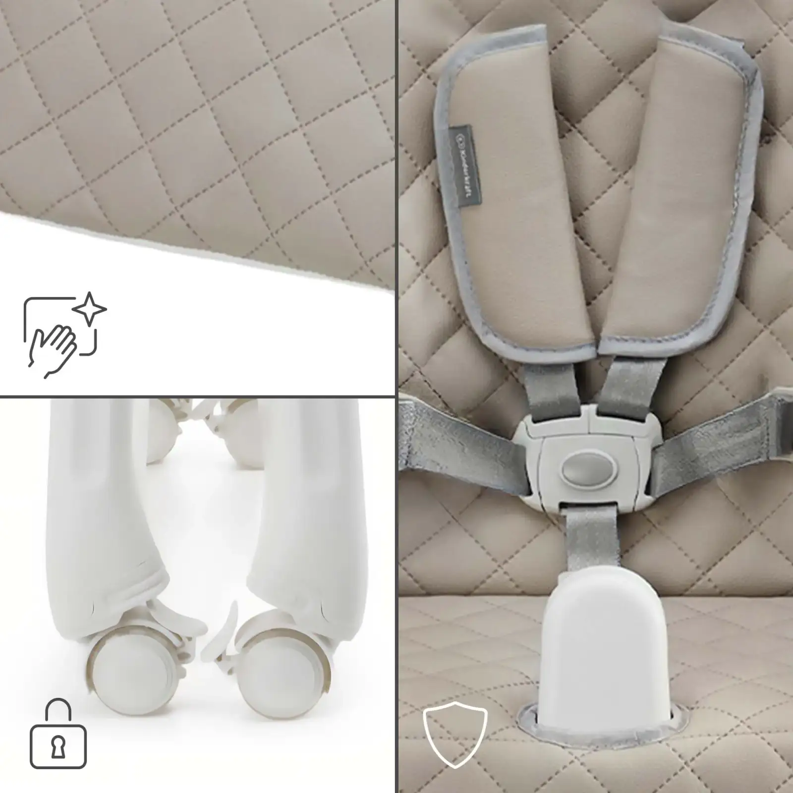Стільчик для годування Kinderkraft Tulo Beige (KHTULO00BEG0000)