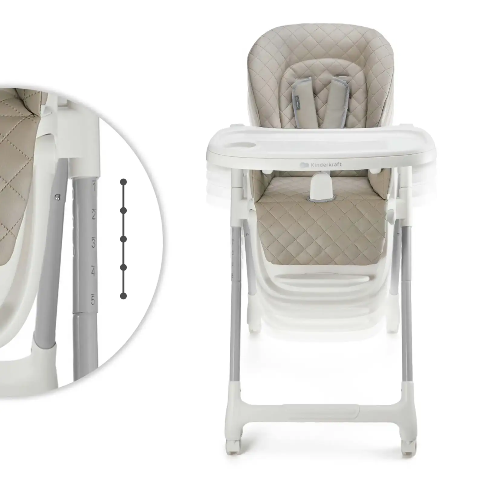 Стільчик для годування Kinderkraft Tulo Beige (KHTULO00BEG0000)