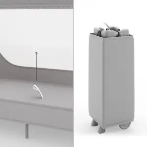 Кровать-манеж Kinderkraft Leody Up Grey (KCLEODUPGRY0000)