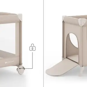 Кровать-манеж Kinderkraft Leody UP Beige (KCLEODUPBEG0000)