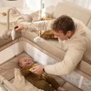 Кровать-манеж с пеленатором Kinderkraft Leody Up Grey (KCLEODUPGRY00AC)