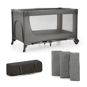Кровать-манеж Kinderkraft Joy 2 Dark Grey (KLJOY02DGR00000)
