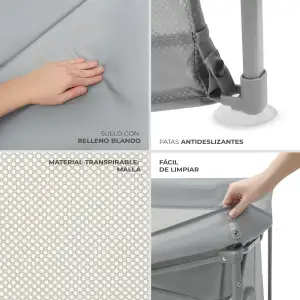 Манеж Kinderkraft Ziki Grey (KLZIKI00GRY0000)