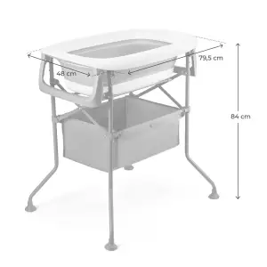 Столик для пеленання з ванночкою Kinderkraft Bubbly Grey (KABUBB00GRY0000)