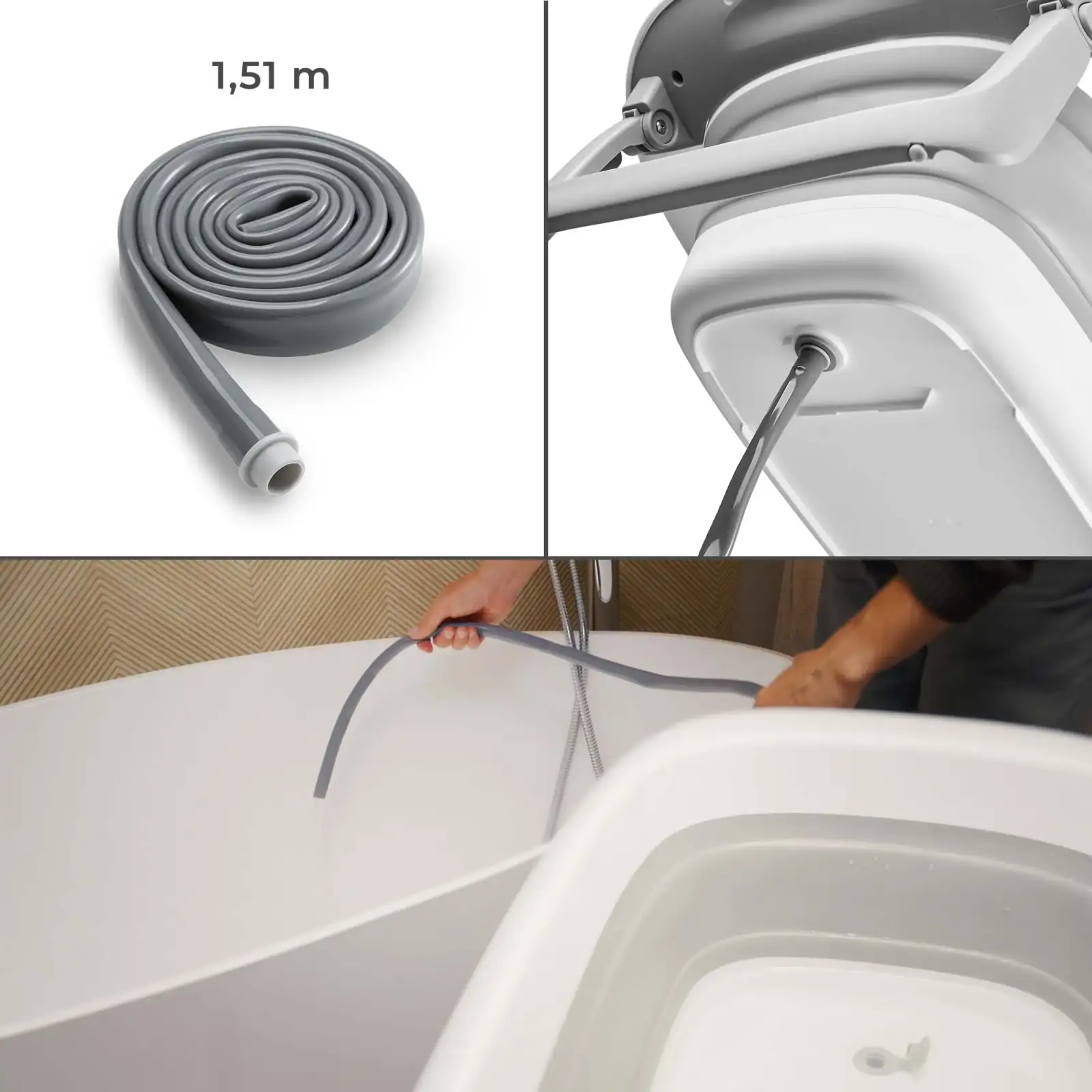 Столик для пеленання з ванночкою Kinderkraft Bubbly Grey (KABUBB00GRY0000)