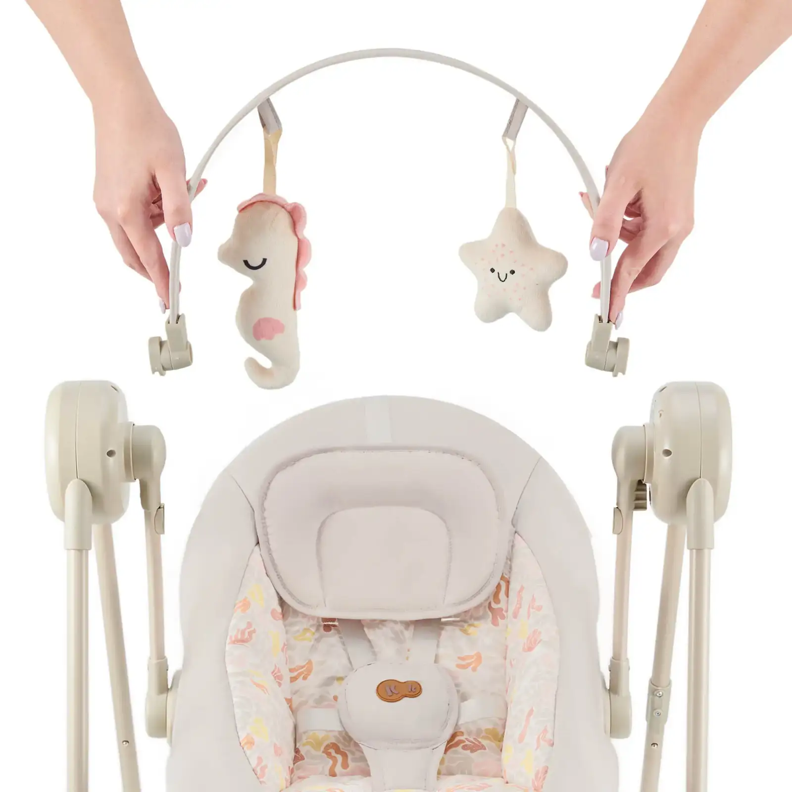 Крісло-гойдалка Kinderkraft Swingee Beige (KBSWIN00BEG0000)