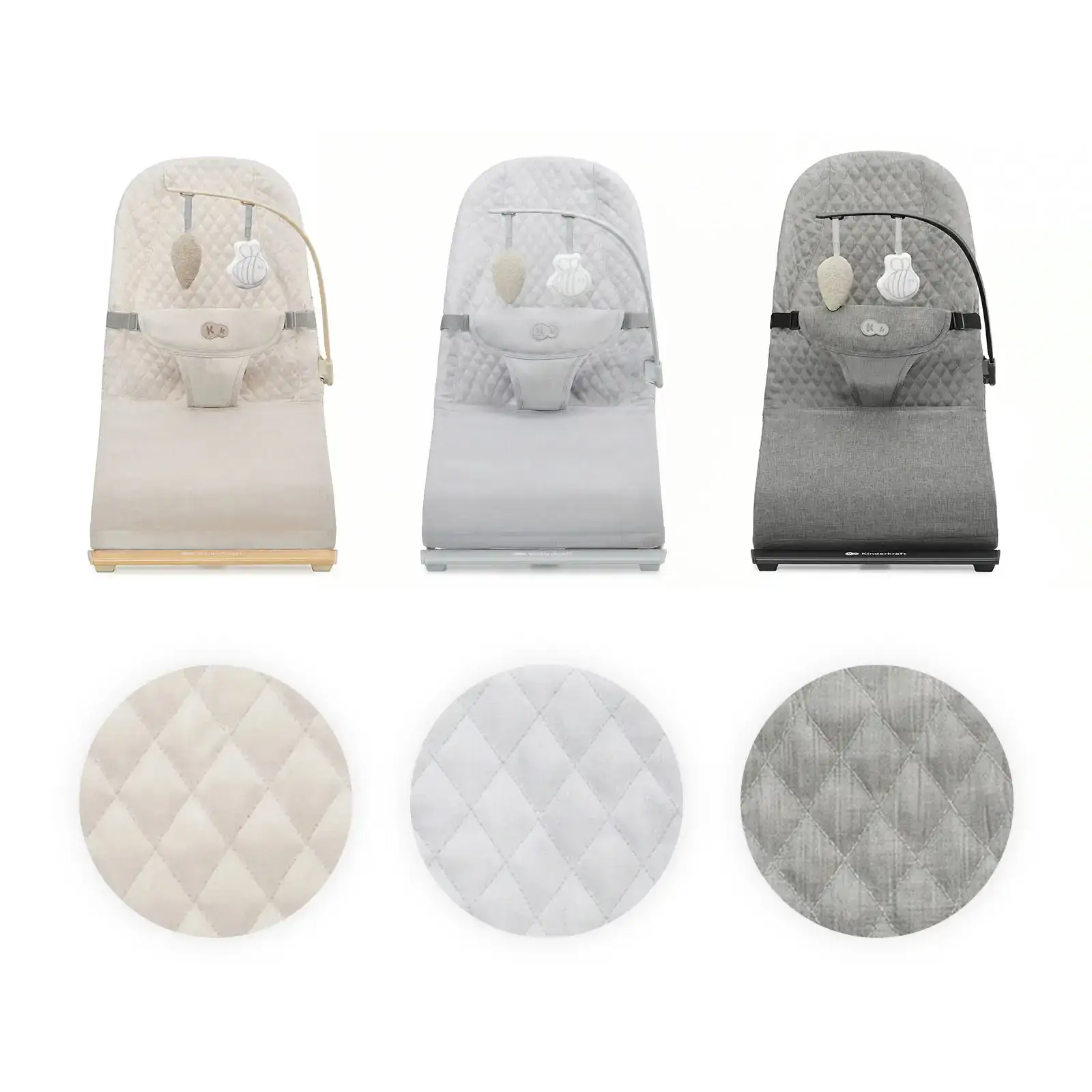 Шезлонг-гойдалка Kinderkraft Mimi Nordic Breeze (KBMIMI00NOR0000)