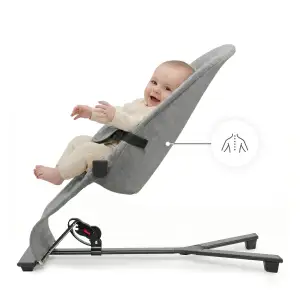 Шезлонг-гойдалка Kinderkraft Mimi Dark Grey (KBMIMI00DGR0000)