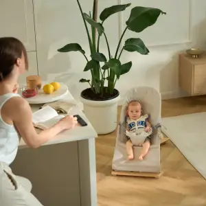 Шезлонг-гойдалка Kinderkraft Mimi Nordic Breeze (KBMIMI00NOR0000)