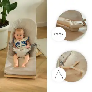 Шезлонг-гойдалка Kinderkraft Mimi Nordic Breeze (KBMIMI00NOR0000)