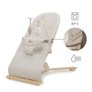 Шезлонг-гойдалка Kinderkraft Mimi Beige Wood (KBMIMI00WOD0000)