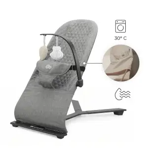 Шезлонг-гойдалка Kinderkraft Mimi Dark Grey (KBMIMI00DGR0000)
