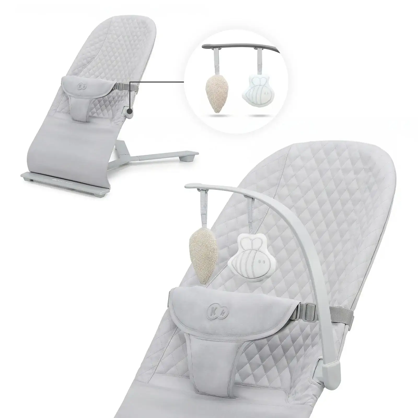 Шезлонг-гойдалка Kinderkraft Mimi Nordic Breeze (KBMIMI00NOR0000)