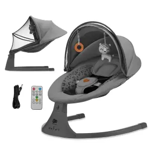 Кресло-качалка Kinderkraft Lumi 2 Light Grey (KBLUMI02LGR0000)