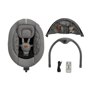Крісло-гойдалка Kinderkraft Lumi 2 Dark Grey (KBLUMI02DGR0000)