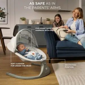 Кресло-качалка Kinderkraft Lumi 2 Light Grey (KBLUMI02LGR0000)