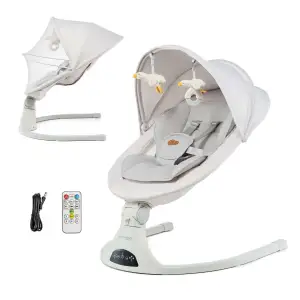 Крісло-гойдалка Kinderkraft Tulsy Beige (KBTULS00BEG0000)