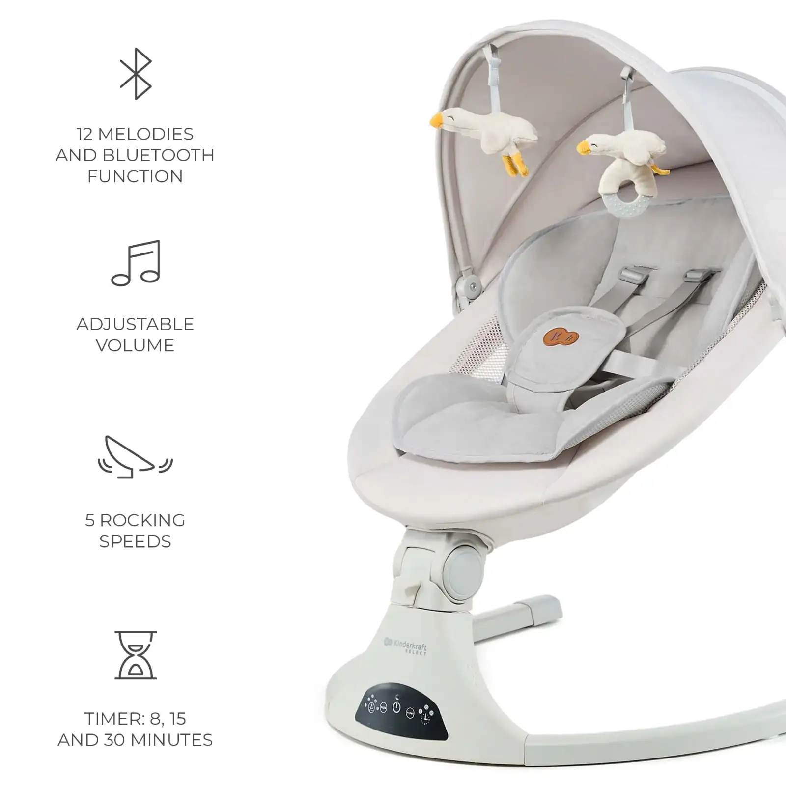 Кресло-качалка Kinderkraft Tulsy Beige (KBTULS00BEG0000)