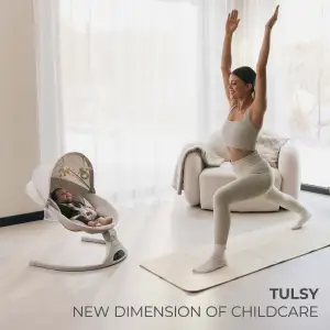 Крісло-гойдалка Kinderkraft Tulsy Gray (KBTULS00GRY0000)