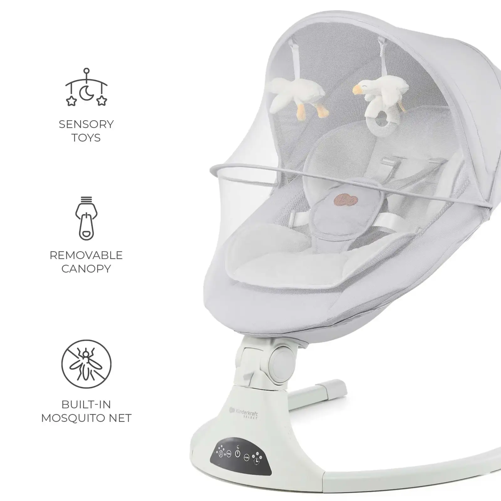 Крісло-гойдалка Kinderkraft Tulsy Gray (KBTULS00GRY0000)