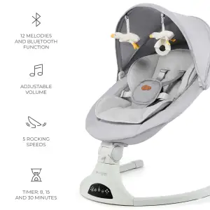 Крісло-гойдалка Kinderkraft Tulsy Gray (KBTULS00GRY0000)