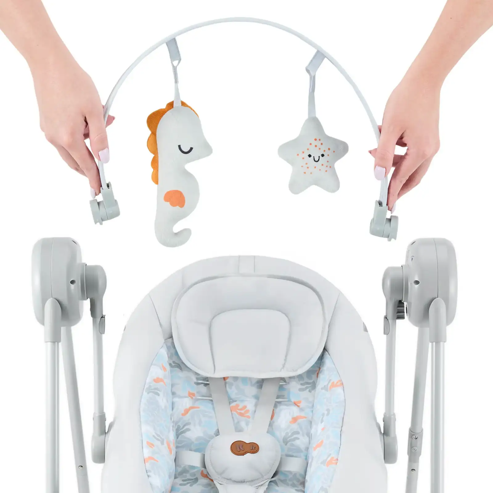 Крісло-гойдалка Kinderkraft Swingee Grey (KBSWIN00GRY0000)