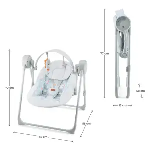 Крісло-гойдалка Kinderkraft Swingee Grey (KBSWIN00GRY0000)