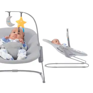 Шезлонг-качалка Kinderkraft Calmee Grey (KBCALM00GRY0000)