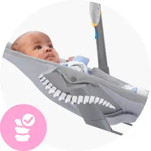 Шезлонг-качалка Kinderkraft Calmee Grey (KBCALM00GRY0000)