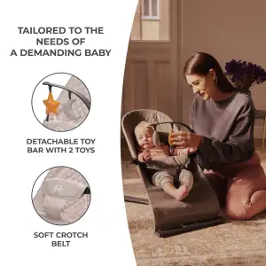 Шезлонг-гойдалка Kinderkraft Mimi Beige (KBMIMI00BEG0000)